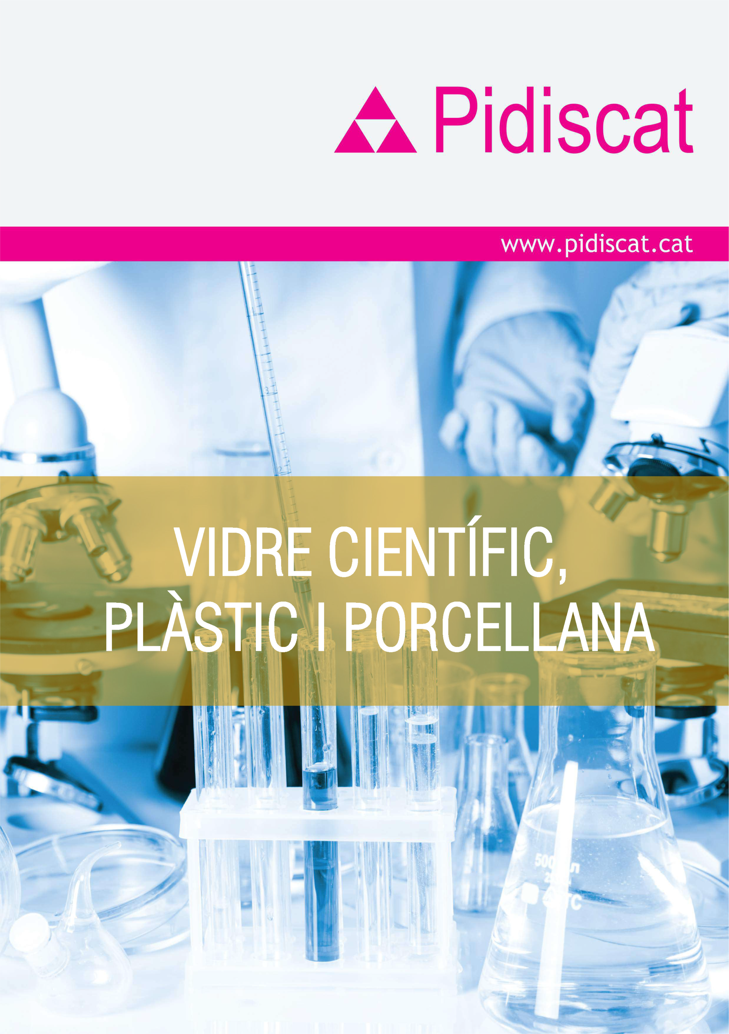 Catàleg Vidre cientific, plastic i porcellana